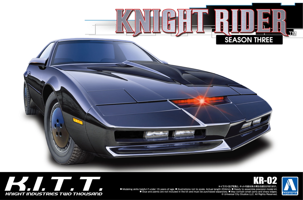 Aoshima 1/24 Movie Mechanical Model Car Kit Knight Rider