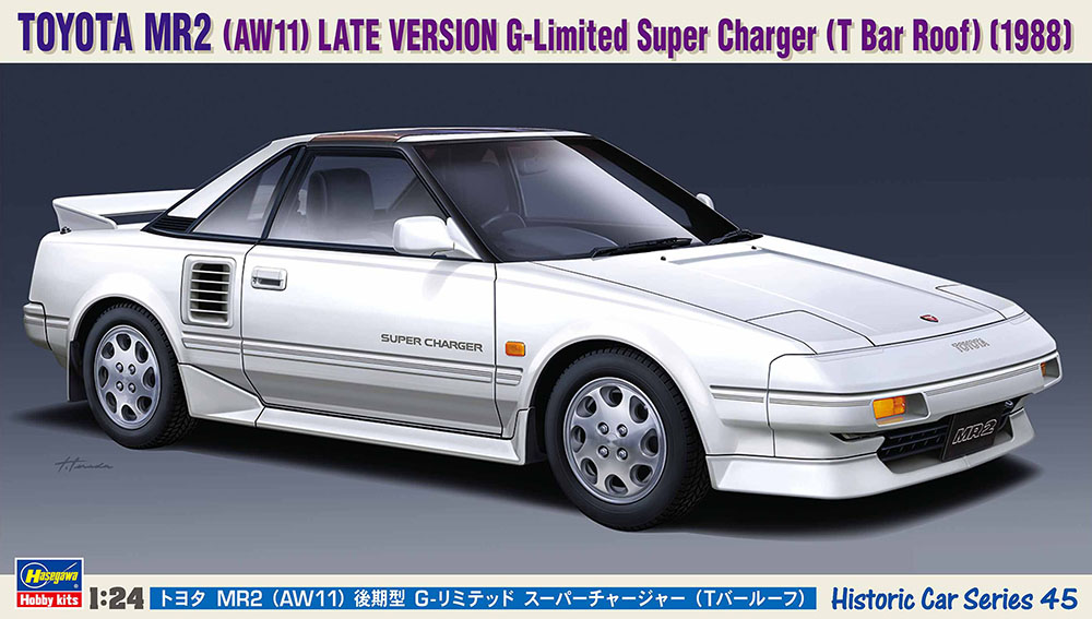 Hasegawa HC-45 1/24 Scale Model Car Kit Toyota MR2 AW11 G Hasegawa HC-45 1/24 Scale Model Car Kit Toyota MR2 AW11 G