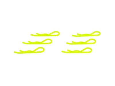 EDS 304003 - Body Clip 1/8 - Fluorescent Yellow (6)