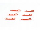 EDS 304005 - Body Clip 1/8 - Fluorescent Red (6)