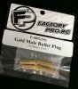 Factory Pro FP-E-BPG501 Gold Male Bullet Plug 5 x 18mm (4pcs)