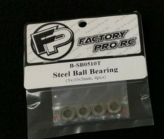 Factory Pro FP-B-SB0510T Steel Ball Bearing 5x10x3 (4pcs)
