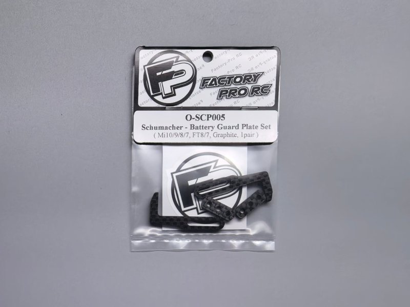 Factory Pro FP-O-SCP005 Schumacher Mi9/Mi8/Mi7 Battery Guard Plate Set - Graphite