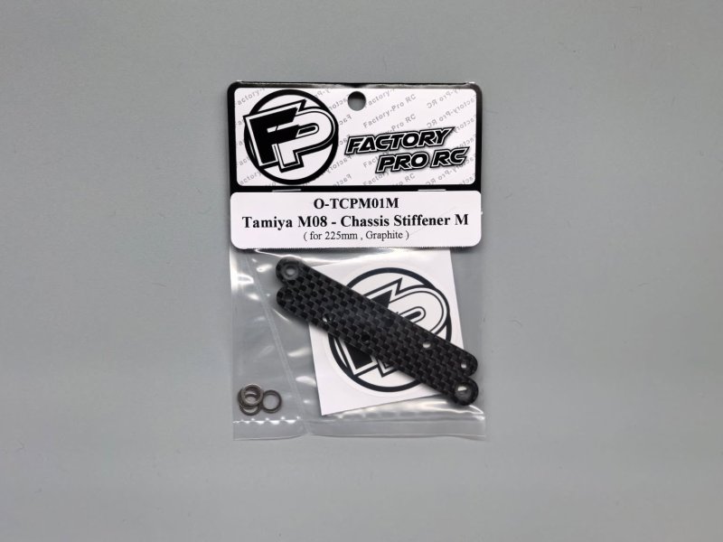 Factory Pro FP-O-TCPM01M Tamiya M08 - Chassis Stiffener M (for 225) - Graphite