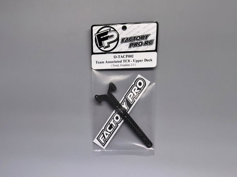 Factory Pro FP-O-TACP002 Team Associated TC8 - Upper Deck Front - Graphite 2.0