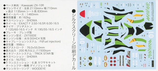 模型 カワサキ Ninja ZX-10R (プラモデル) - ホビーサーチ カーモデル
