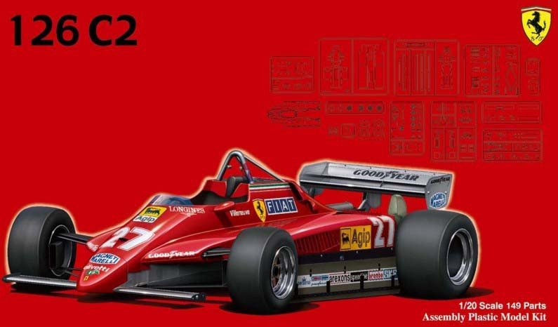 Fujimi 09194 - 1/20 GP-2 Grand Prix Ferrari 126C2 1982