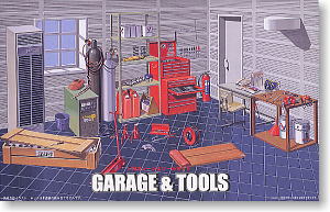 Fujimi 11118 - 1/24 GT-15 Garage and Tool Set (Model Car) - 11186