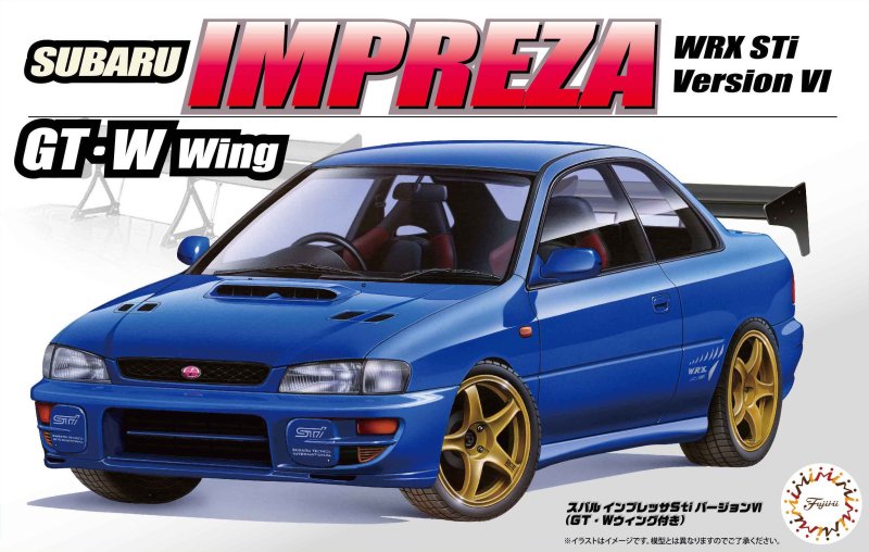 Fujimi 04799 - ID-327 1/24 Subaru Impreza WRX STi Version VI (w/GT-W Wing)