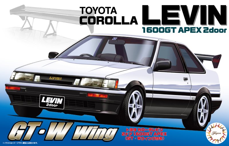 Fujimi ID-338 1/24 Model Toyota AE86 Corolla Levin 1600 GT Apex