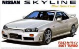 Fujimi 03443 - 1/24 ID-16 Nissan Skyline R34 25GT Turbo 98 2 Door Sports Coupe