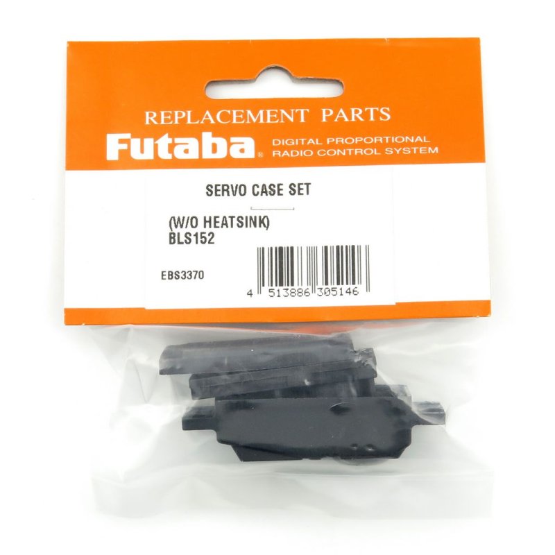 FUTABA BLS152 UPPER/BOTTOM SERVO CASE SET WITHOUT HEATSINK EBS3370