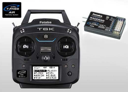 Futaba 6K - 6 Channel 2.4GHz T-FHSS AIR T6K with R3006SB Receiver