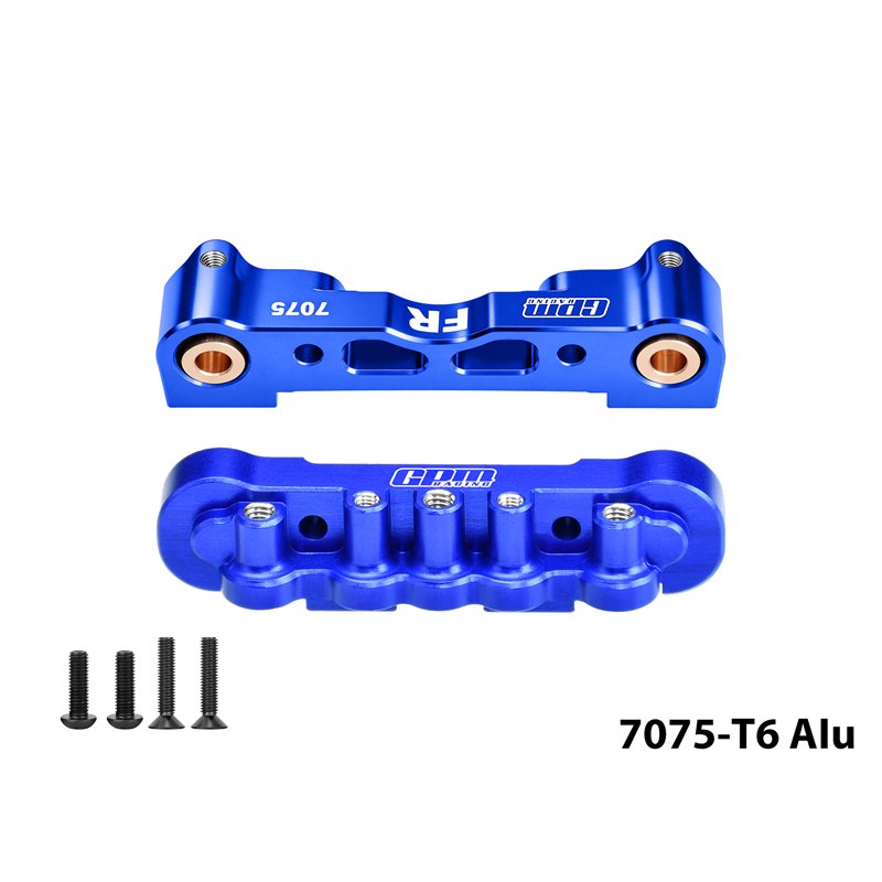 RRMA Kraton 6S EXB 7075 Alloy Front Bumper Mount & Lower Suspension Mount - GPM MKV6008AB
