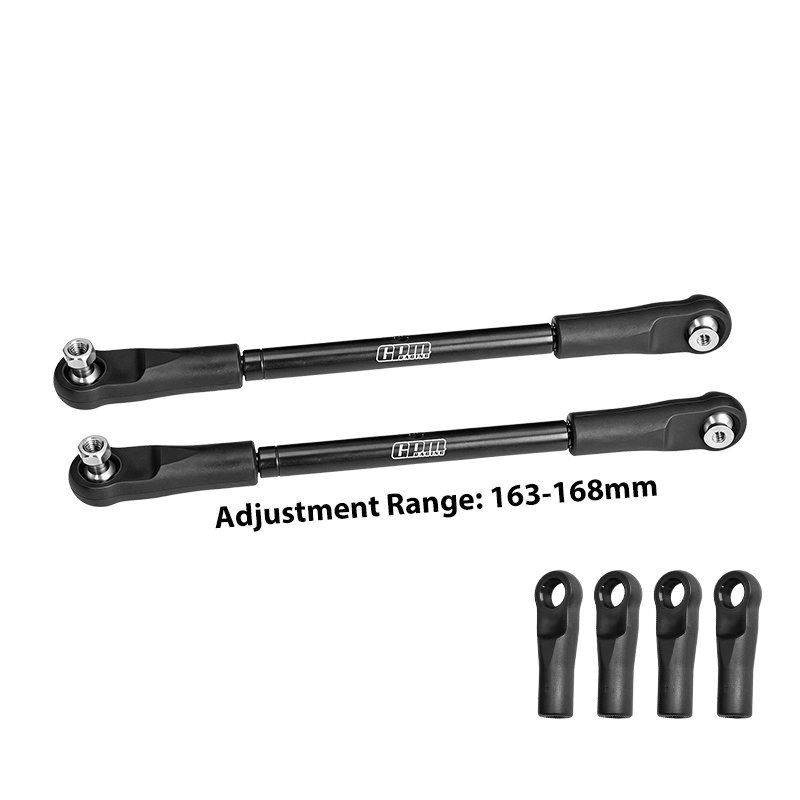 ARRMA KRATON 8S BLX MONSTER 4140 Carbon Steel Adjustable Front Steering Tie Rod 163-168mm - GPM MAKX162S/V2