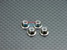 Associated RC 18T Titanium Flanged Lock Nuts (3mm) - 4pcs - GPM TLN3L(F)