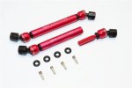 AXIAL Racing SCX10 Steel+Aluminium Front + Rear Main Drive Shaft (F:117mm-127mm, R:122mm-132mm) - 2pcs set - GPM SCX037SAA