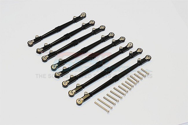 AXIAL Racing SCX10 II Aluminium Front+Rear Link Parts - 8pcs set - GPM SCX2049FR