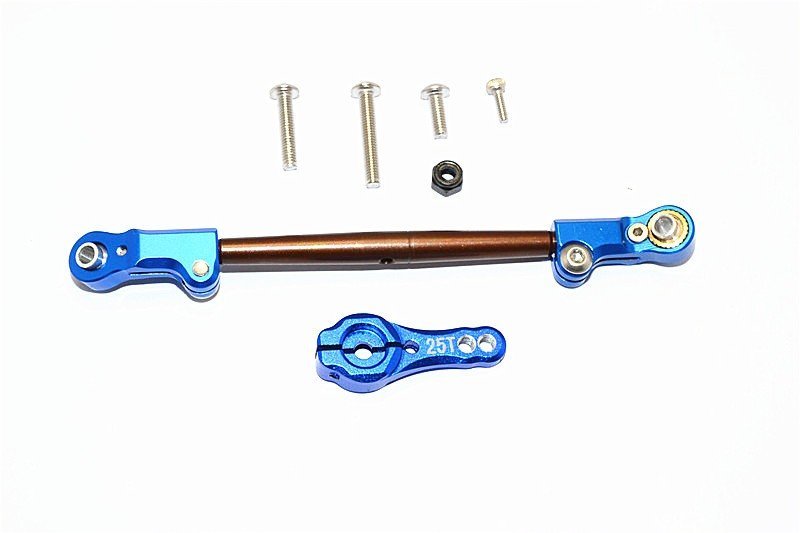 AXIAL Racing SCX10 II Spring Steel Adjustable Servo Rod With Aluminium
