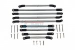 AXIAL Racing SCX10 III JEEP JT GLADIATOR Stainless Steel Adjustable Tie Rods - 25pc set - GPM SCX3L160S