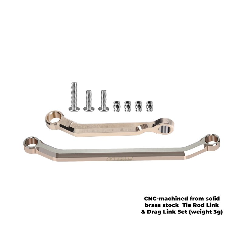 AXIAL SCX30 FORD BRONCO 4X4 RTR BRUSHED ROCK CRAWLER Brass Tight Tolerance Steering Fix Links - GPM SCX30/162X