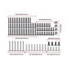 AXIAL SCX30 FORD BRONCO 4X4 RTR BRUSHED ROCK CRAWLER Steel Screws Set (100 piece) - GPM SCX30/100SW