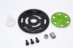 Axial Racing Yeti Aluminium Spur Gear Adapter + Steel Spur Gear 32 Pitch 64T (AX31065+AX31067) - 2pcs set - GPM YT1664T