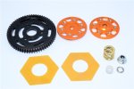 Axial Racing Yeti XL Aluminium Spur Gear Adapter + Steel Spur Gear 32 Pitch 64T + Fibre Slipper Pad AX31067+AX31068+AX31069) - 5pcs set - GPM YTL1664T39