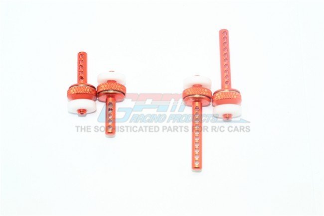 GPM Element Enduro Sendero Trail Truck Aggiornamento Parti Aluminium Rear Shock Mount - 2Pc Set Silver