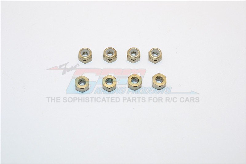 Aluminium 3mm Lock Nuts-8pcs - GPM LN3