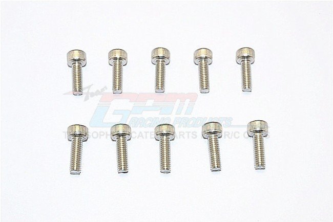 SUS304 Stainless Steel Cap Head Socket Screws M4x12mm - 10pcs - GPM SUS4X12