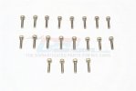 SUS304 Stainless Steel Cap Head Socket Screws M2.5x10mm - 20pcs - GPM SUS2.5X10