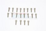 Sus304 Stainless Steel Cap Head Socket Screws M3x14mm - 20pcs