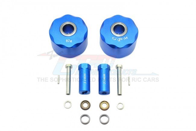 GMADE GS01 SAWBACK Aluminum Pendulum Wheel Knuckle AXLE Weight + 31mm Hex Adapter - 14pc set - GPM SW023B