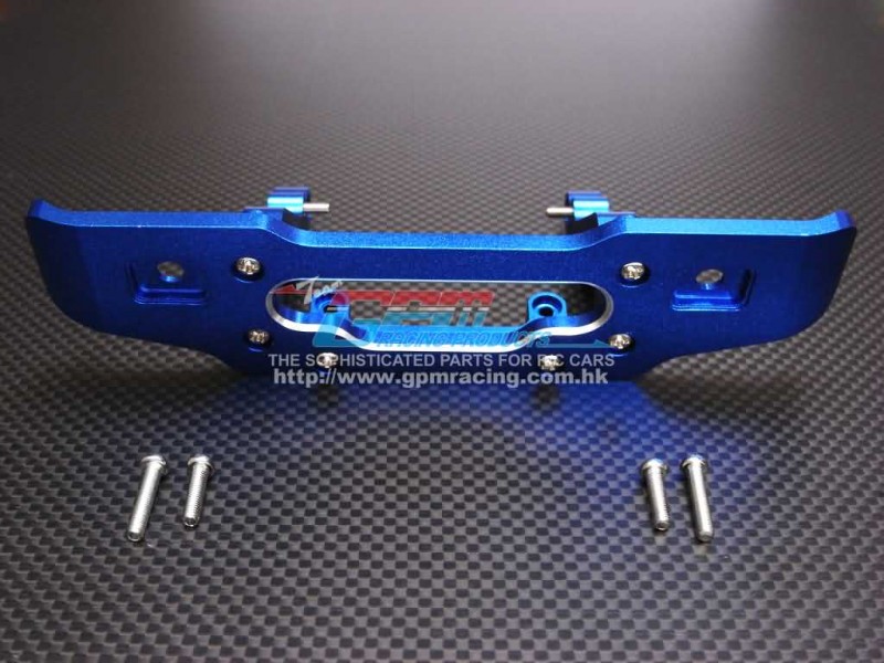 HPI Savage /Savage Fluorescent x Alloy Rear Bumper With Light Holes & Screws - 1pc set (Sav) - GPM SAV1330R