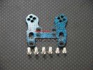 Kyosho Mini Inferno /Mini Inferno 09 Graphite Front Damper Plate With Screws - 1pc set Blue Graphite - GPM GMIF028B