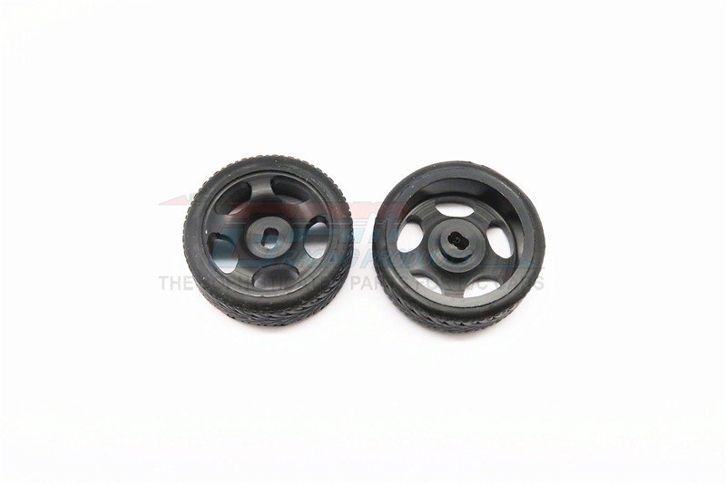 Kyosho Mini-Z AWD Delrin Front/Rear Ridge Rims (5p, 1.5mm Off set , Width 8.3mm) With Tires - 1pr set - GPM DMZA501FR15