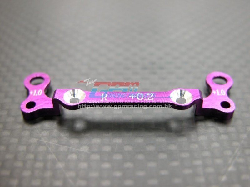 Kyosho Mini-Z AWD Alloy Rear Knuckle Arm Holder (Toe In 0.2mm, Thick 1.0mm) - 1pc GPM Design - GPM MZA031R+0210