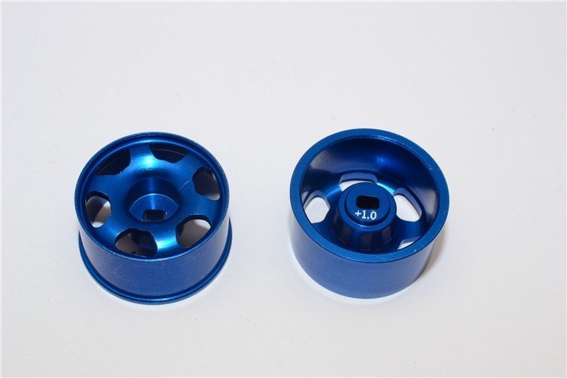 Kyosho Mini-Z AWD Alloy Rear Wide Ridge Rims (6p, 1.0mm Off set , Width 11mm) - 1pr - GPM MZA601RW+1.0