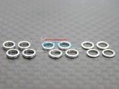 Kyosho Mini-Z AWD Alloy Shims Use For Knuckle Arm (Thick 0.5mm & 0.75mm & 1mm) - 12pcs set - GPM MZA05751