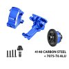 For TRAXXAS XRT 8S 4140 Carbon Steel + 7075 Alloy Front Complete Diffs & Upper Bulkhead & Diffs Housing - GPM XRT12KIT