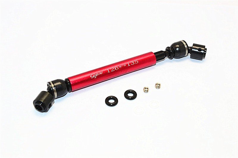 TAMIYA CC01 Steel+Aluminium Front + Rear Main Drive Shaft (126mm-135mm) - 1pc set - GPM SCC037SAA