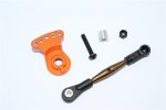 Tamiya GF01 Spring Steel Modified Anti-thread Steering Tie Rod With Servo Horn - 2pcs set - GPM GF160STM