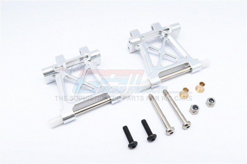 Piastra Ammortizzatore Posteriore In Alluminio GPM – Ricambio Per Tamiya TT02B (1 Pezzo, Nero)