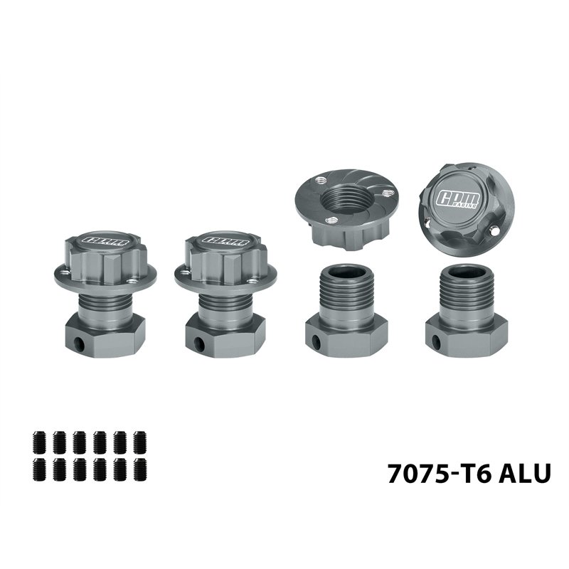 LOSI 5IVE-TE 3.0 1/5 Desert Truck 7075 Alloy Wheel Hexes & Wheel Nuts - GPM 5T3/010A
