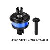 LOSI LMT 4WD Solid Axle Monster Truck 4140 Steel + 7075 Alloy Front / Rear Complete Differential 13/43T/1.0 Mod - GPM LMT1343S