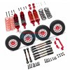 TRAXXAS 1/10 Craniac Monster Truck TRAXXAS Craniac On-road set ting Component (Aluminium Wheels 10 Poles) - 1set Included: (Aluminium Front + Rear Dampers, Spring Steel Tie Rod, Aluminium Front Mount Holder & Tie Rod, Wheel Hex, Front + Rear Aluminiu