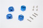 TRAXXAS 1/10 Craniac Monster Truck Aluminium Wheel Hex Adapter 12mmx8mm - 4pcs set - GPM HEX1208