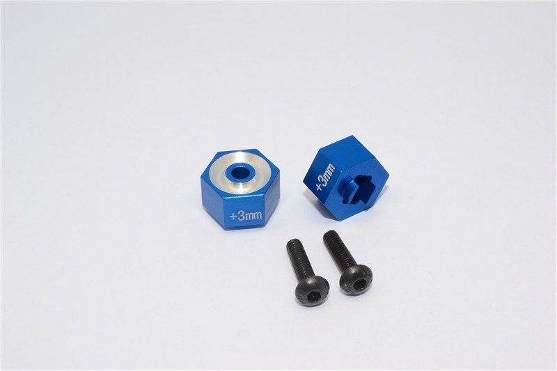 TRAXXAS LATRAX Aluminium Hex Adapter (+3mm) -2pcs set - GPM SST010/+3MM