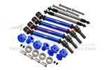 TRAXXAS MAXX MONSTER TRUCK Harden Steel+Aluminum Front/Rear Adjustable CVD Drive Shaft+Aluminum 7075-T6 Hex Adapter+Wheel Lock - GPM TXMS143FRSN